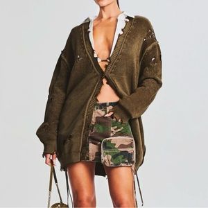 Retrofête Ari Cardigan in Fort Greene in S/M